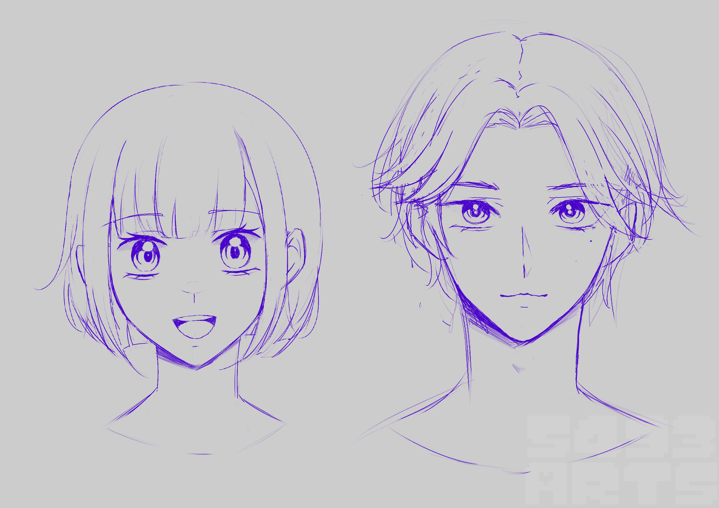 bust sketches